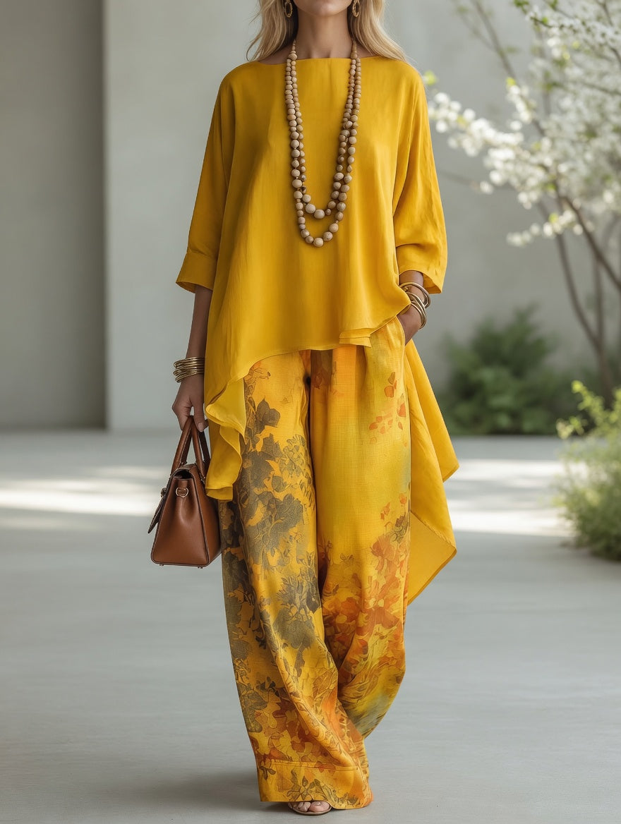 Ilaria | Completo Vintage Stampa Botanica