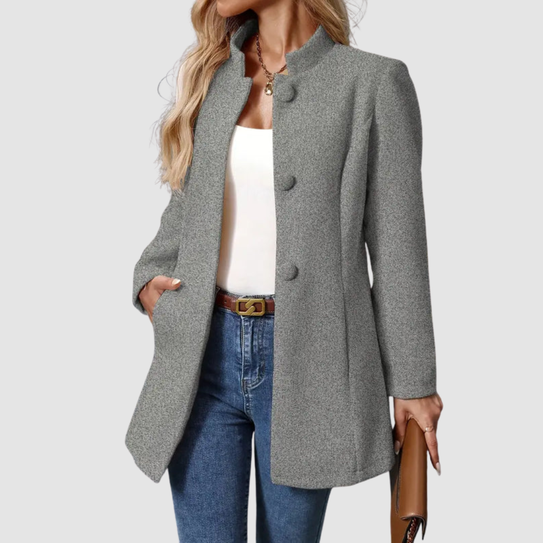 Vera | Giacca Elegante con Collo alla Coreana