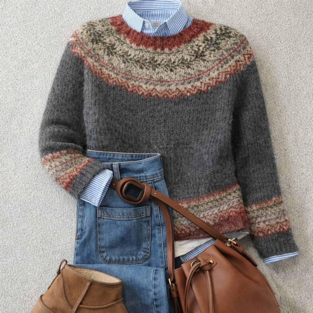 Lauren | Maglione Nordico in Maglia
