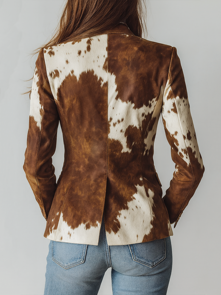 Clementine | Blazer Stampa Animalier Vintage