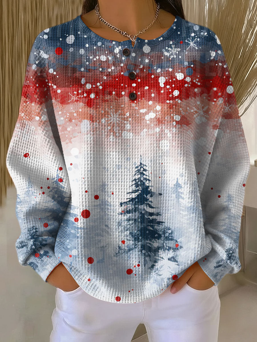 Alva | Maglione con Abete Innevato