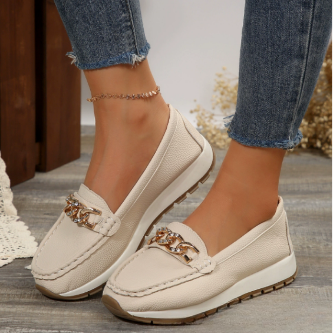 Eva | Mocassino con Fibbia Gioiello