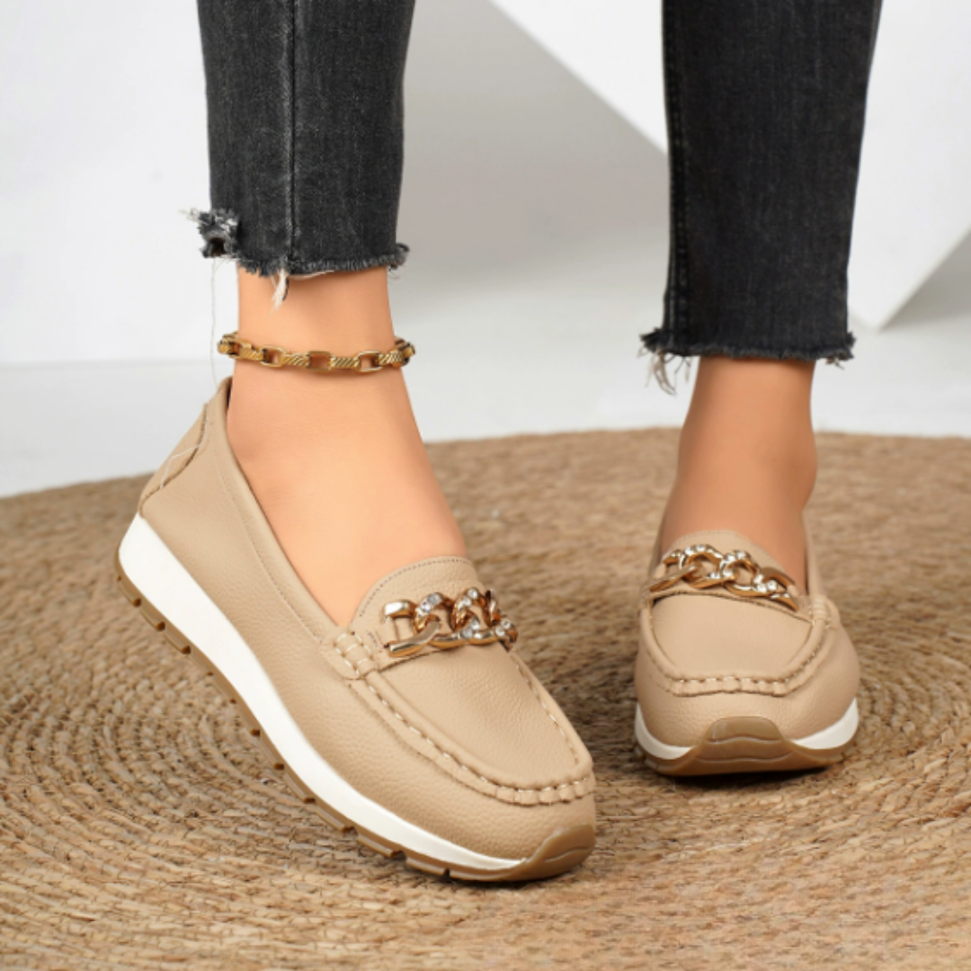 Eva | Mocassino con Fibbia Gioiello