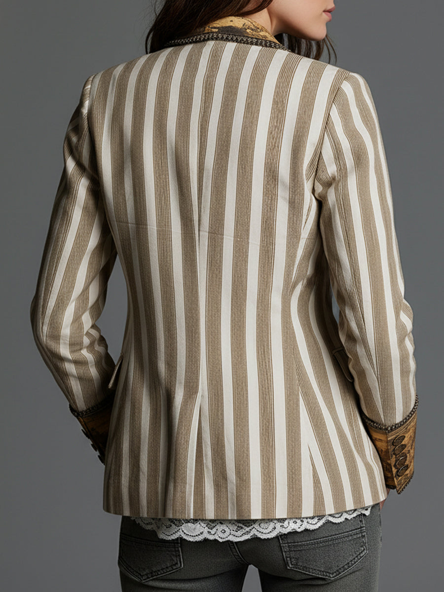 Rosalind | Blazer a Righe Bohémien
