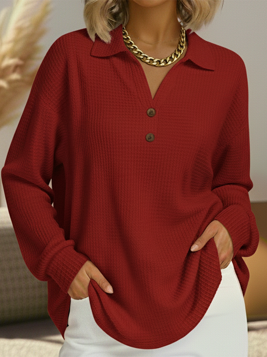 Laura | Maglia con Colletto e Bottoni