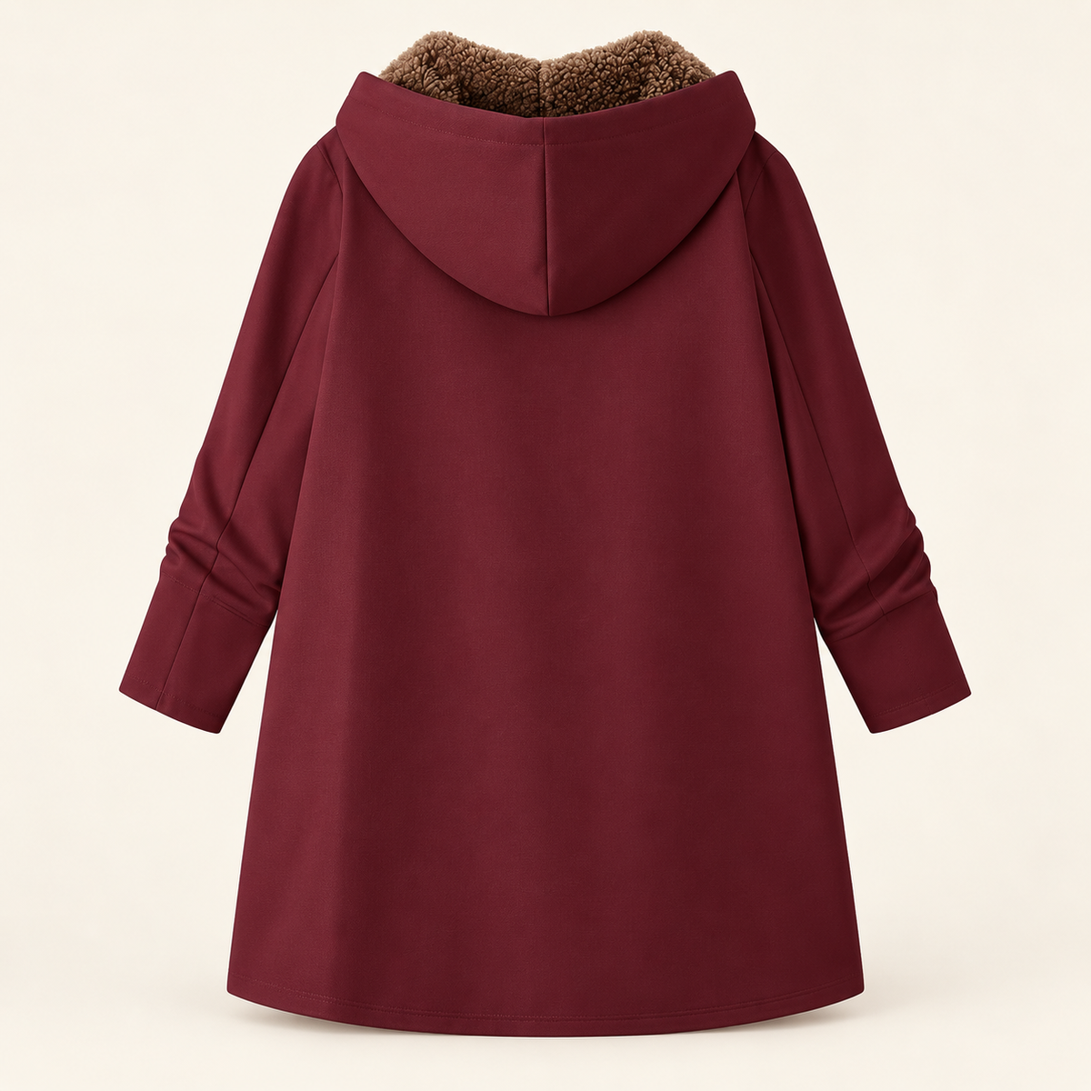 Evelyn | Cappotto con Cappuccio Foderato in Sherpa