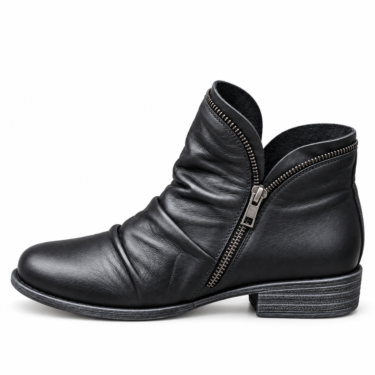 Melinda | Stivaletti arricciati con zip