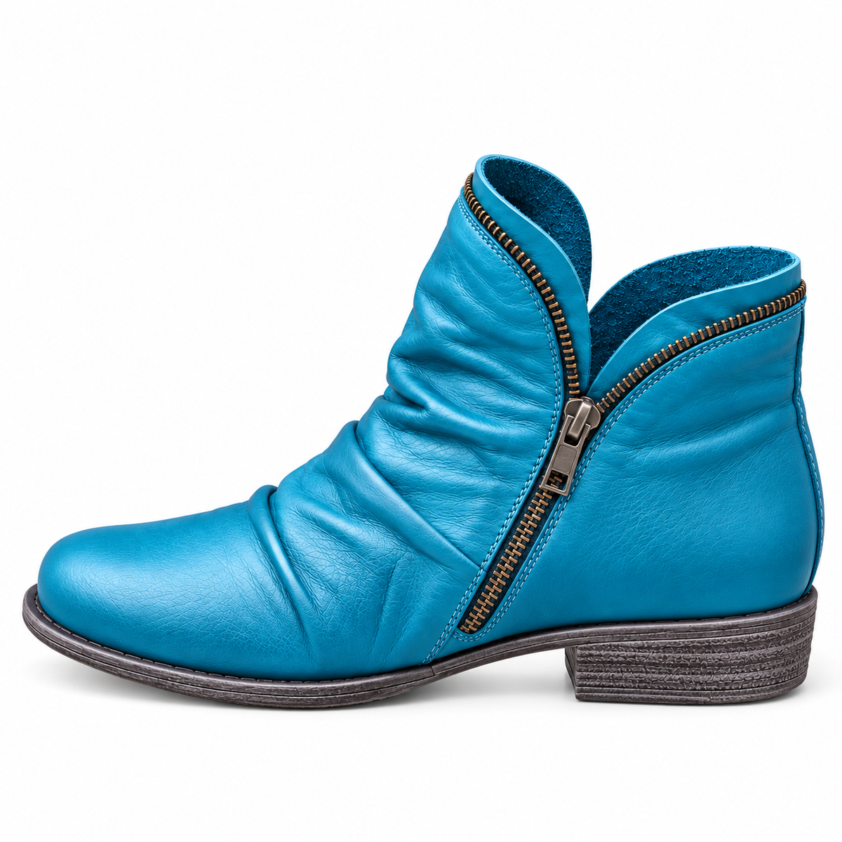 Melinda | Stivaletti arricciati con zip