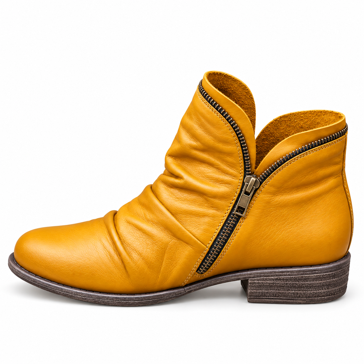 Melinda | Stivaletti arricciati con zip
