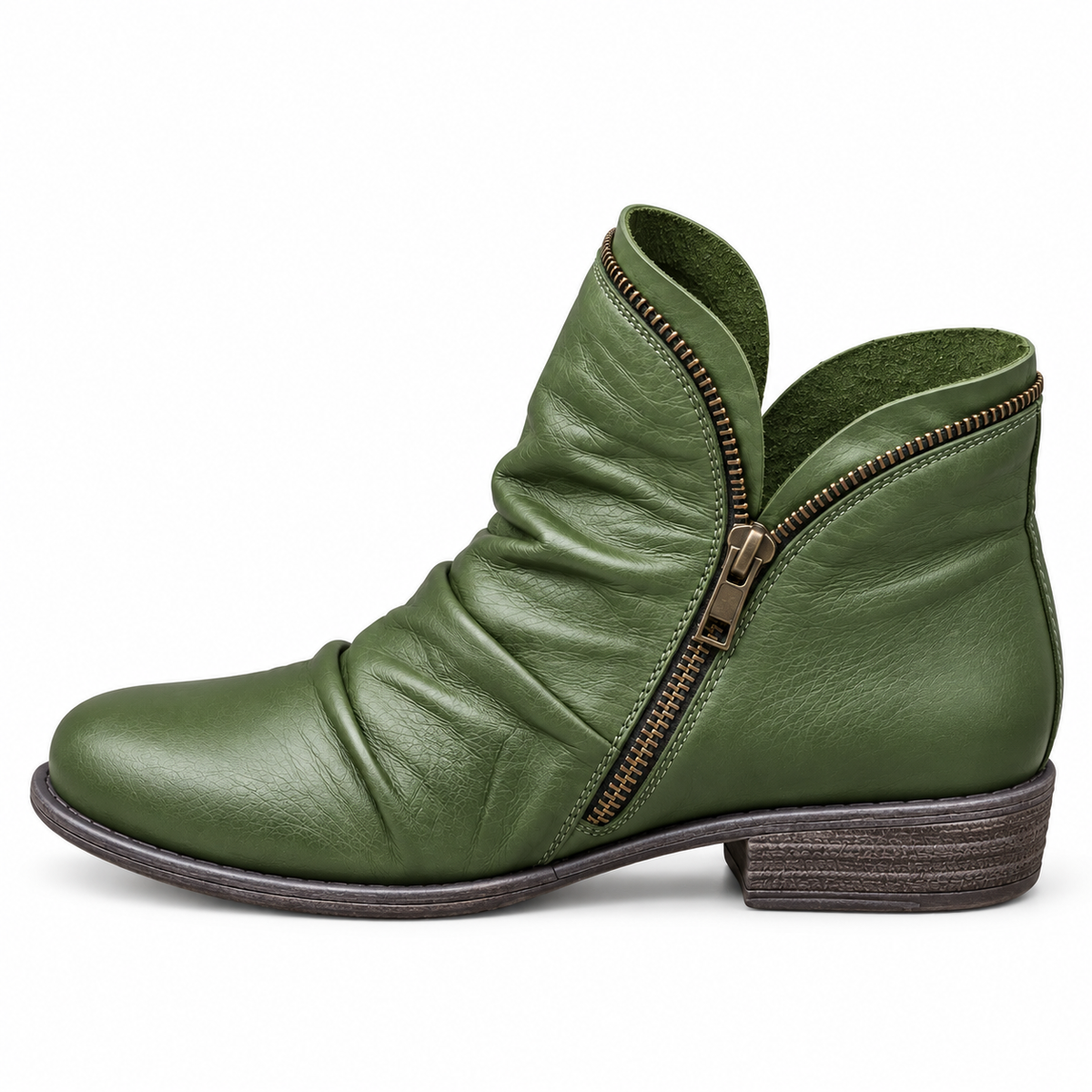 Melinda | Stivaletti arricciati con zip
