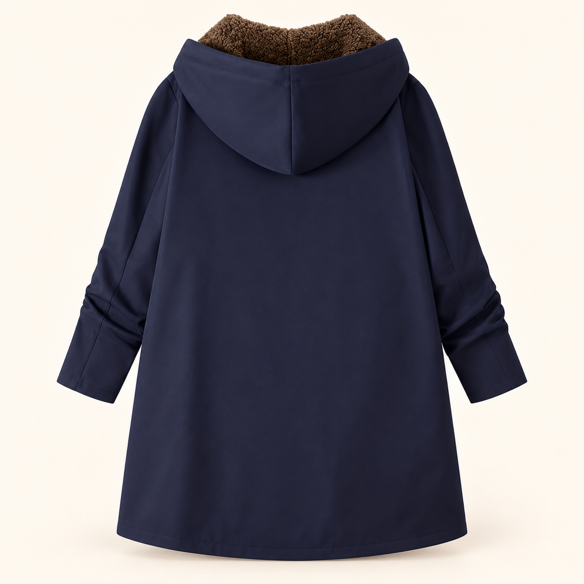 Evelyn | Cappotto con Cappuccio Foderato in Sherpa