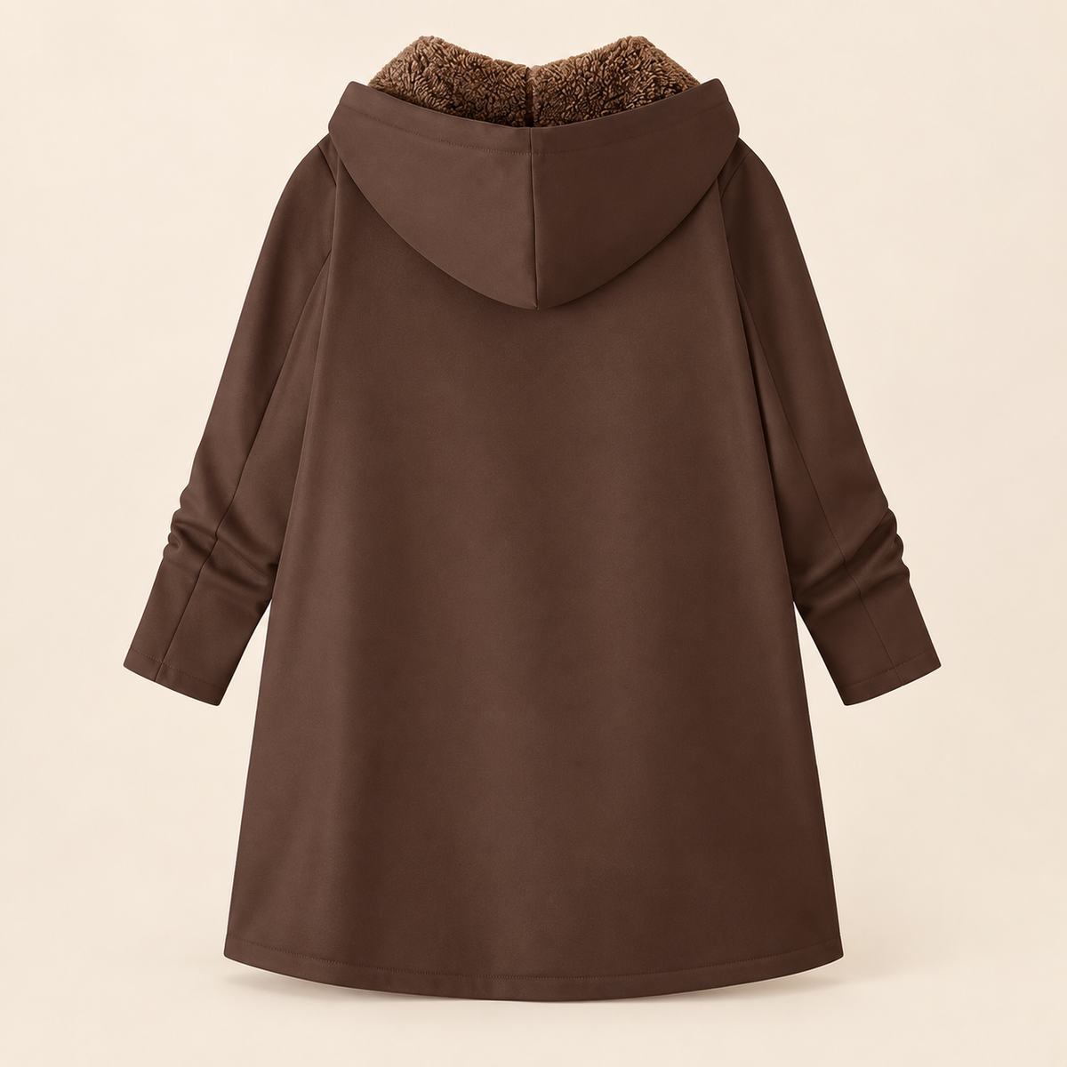 Evelyn | Cappotto con Cappuccio Foderato in Sherpa