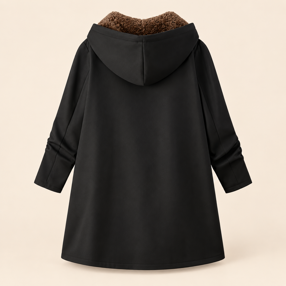 Evelyn | Cappotto con Cappuccio Foderato in Sherpa