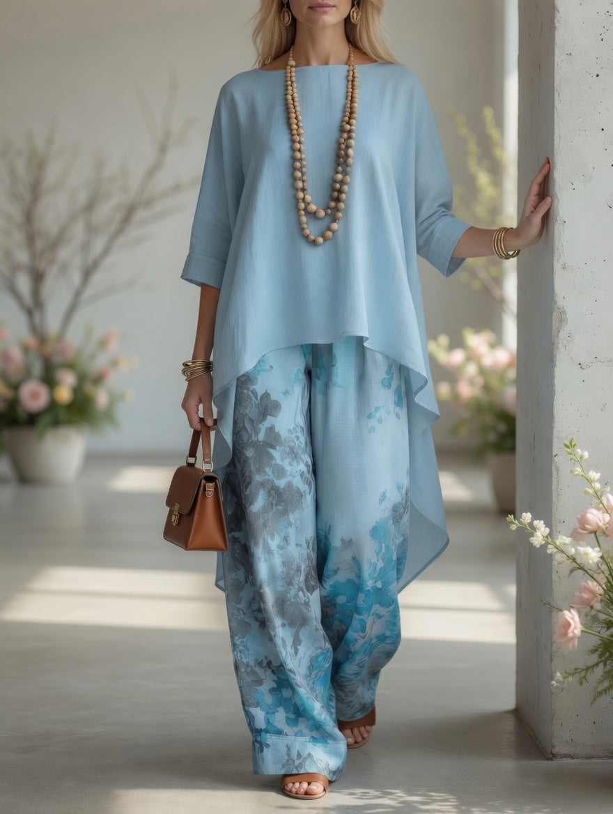 Ilaria | Completo Vintage Stampa Botanica
