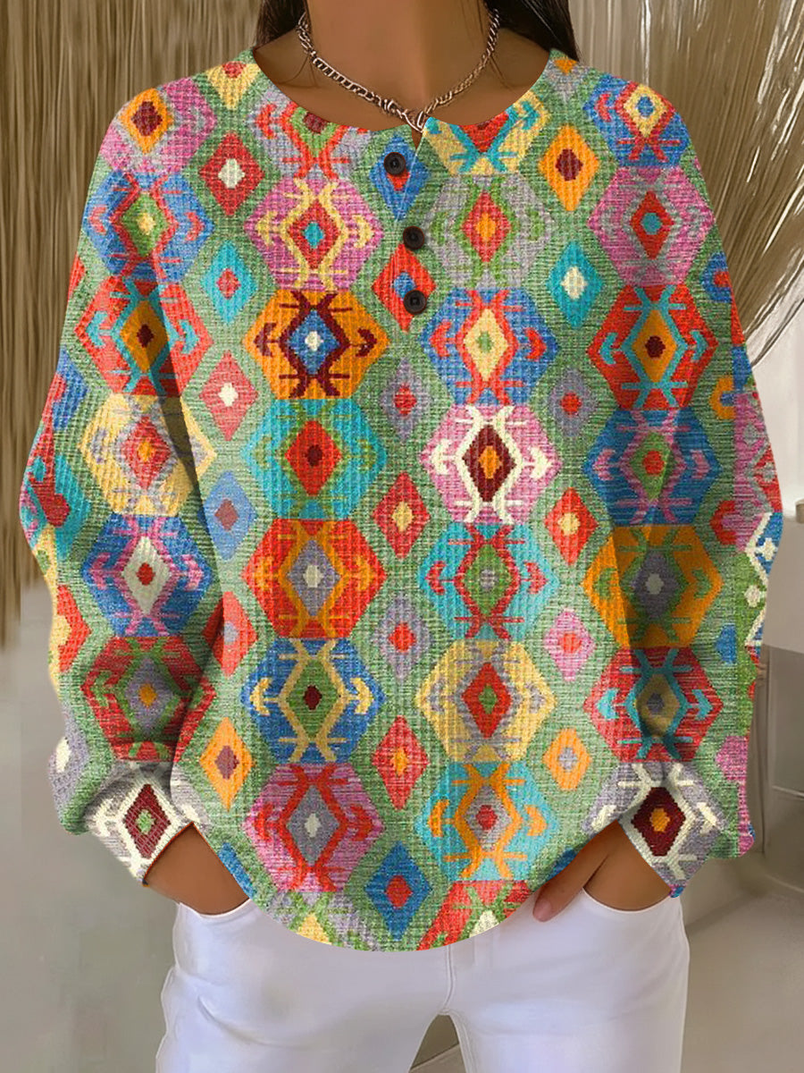Tilde | Maglione con Rombi Colorati