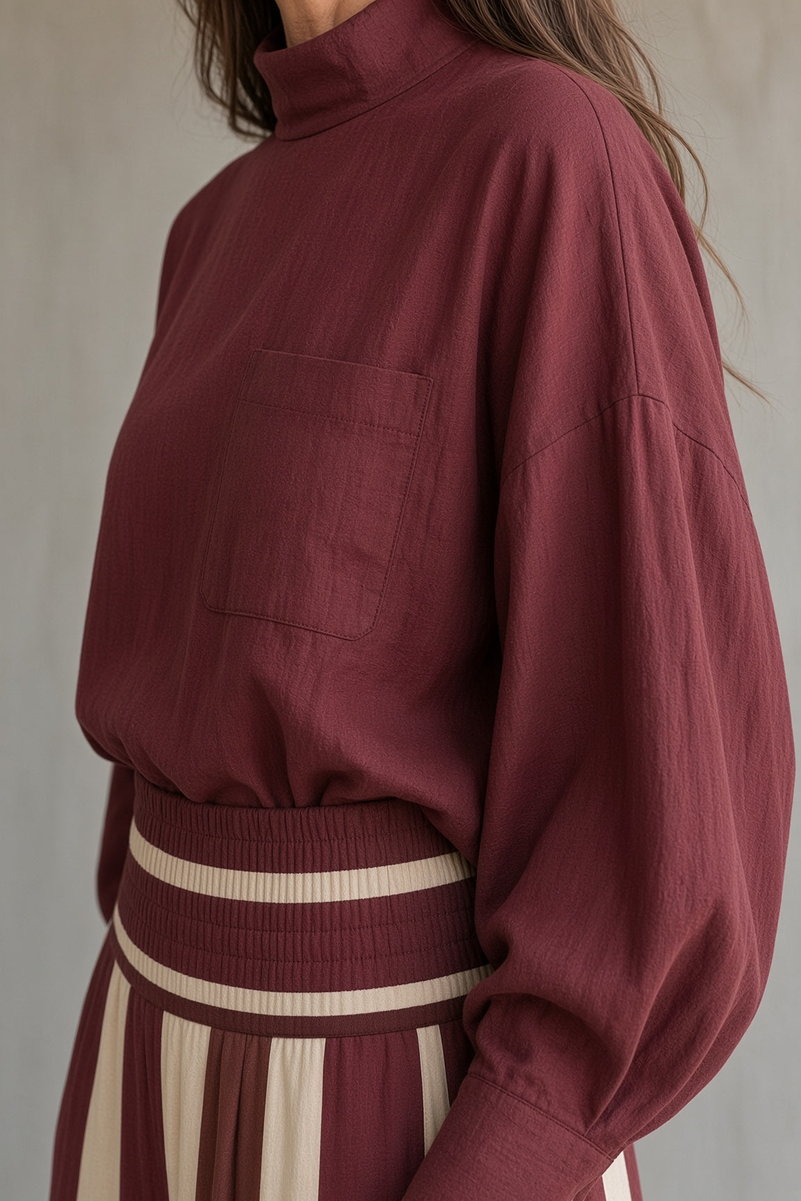Mirella | Completo con Pantalone a Righe