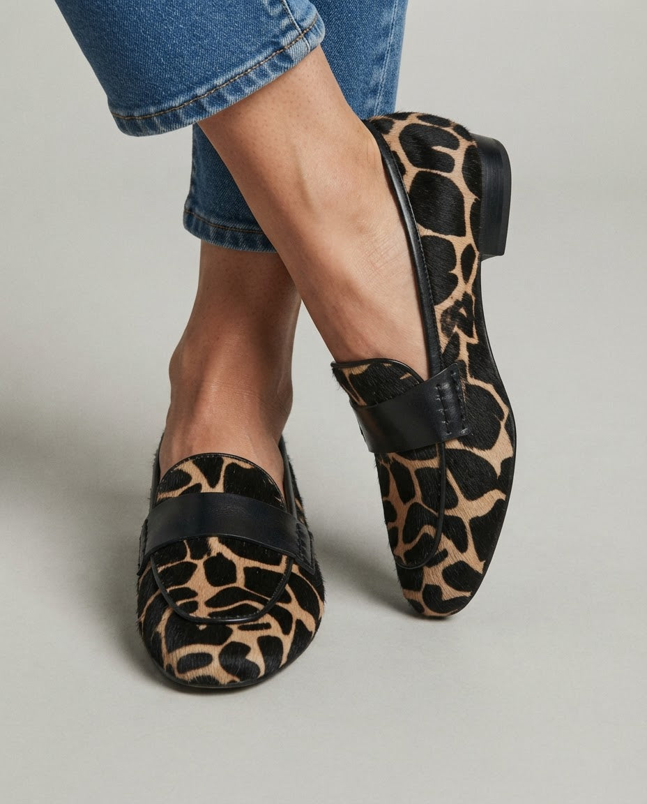 Delia | Mocassino Giraffa Albicocca