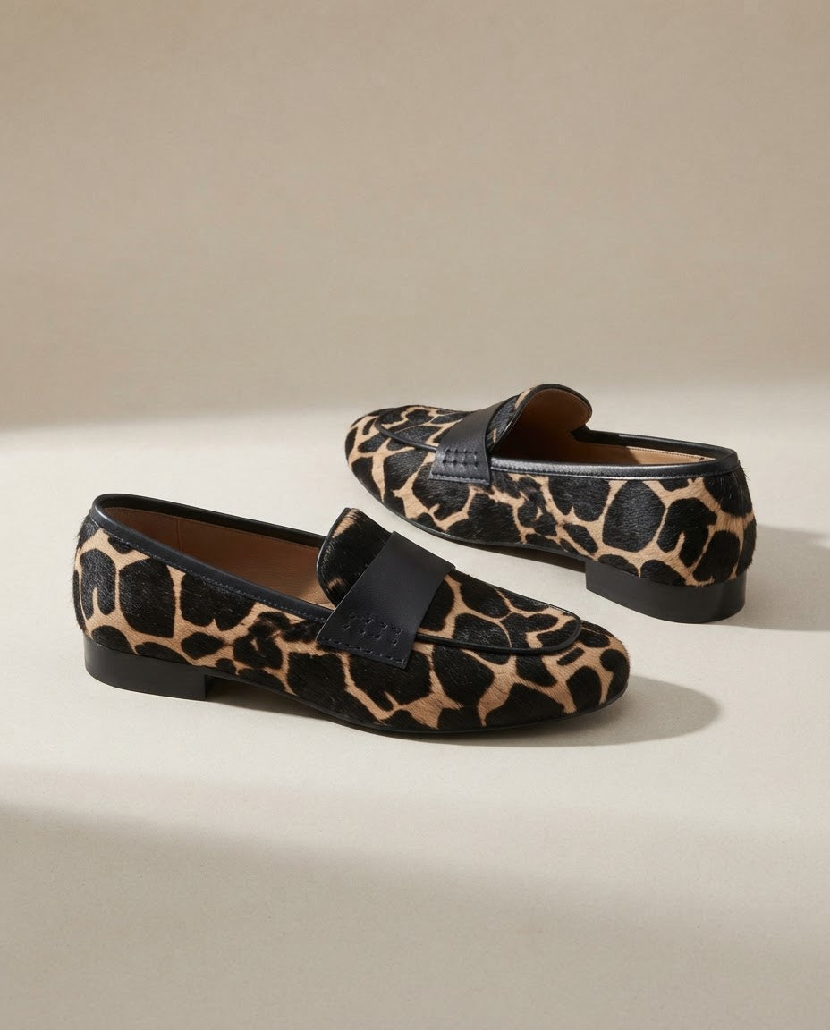 Delia | Mocassino Giraffa Albicocca