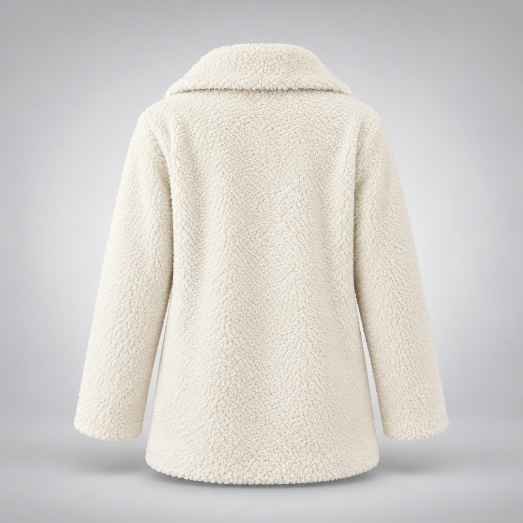 Monica | Cappotto Teddy con Revers Leopardato