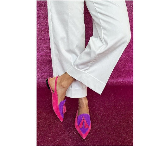 Elvira | Slingback Fucsia e Viola